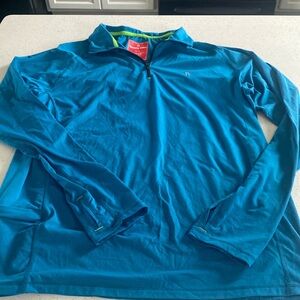 🍍 Tommy John Men's Performance Tech Quarter Zip Pullover Marine Blue Medium 🍍